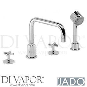 Jado IQ Dual Control Shower Mixer w/ Fixed Spout & Retractable Hand Spare Parts H2053AA GEN1