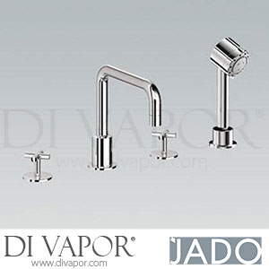 Jado H2053AA IQ Dual Control Four Hole Bath Shower Mixer with Cross Handles Spare Parts