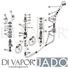 Jado H2477AA Shower Mixer Spare Diagram