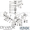 Jado H2514AA Mixer Spare Tech Diagram