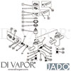 Jado H2516AA Mixer Spare Tech Diagram