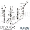 Jado H2528AA Mixer Spare Tech Diagram