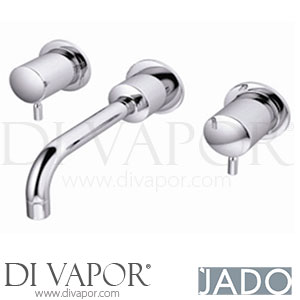 Jado IQ Dual Control Built In Wall Mounted Basin Mixer - Round Handles - Spare Parts H2634AA GEN1