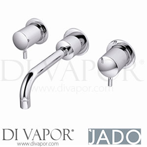 Jado H2634AA IQ Dual Control Built In Wall Mounted Basin Mixer - Round Handles - Spare Parts