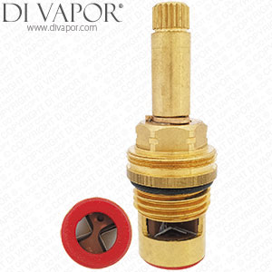 66mm Ceramic Disc Cartridge - 1/2 Inch - 20 Spline (9mm Diameter) - Clockwise Open