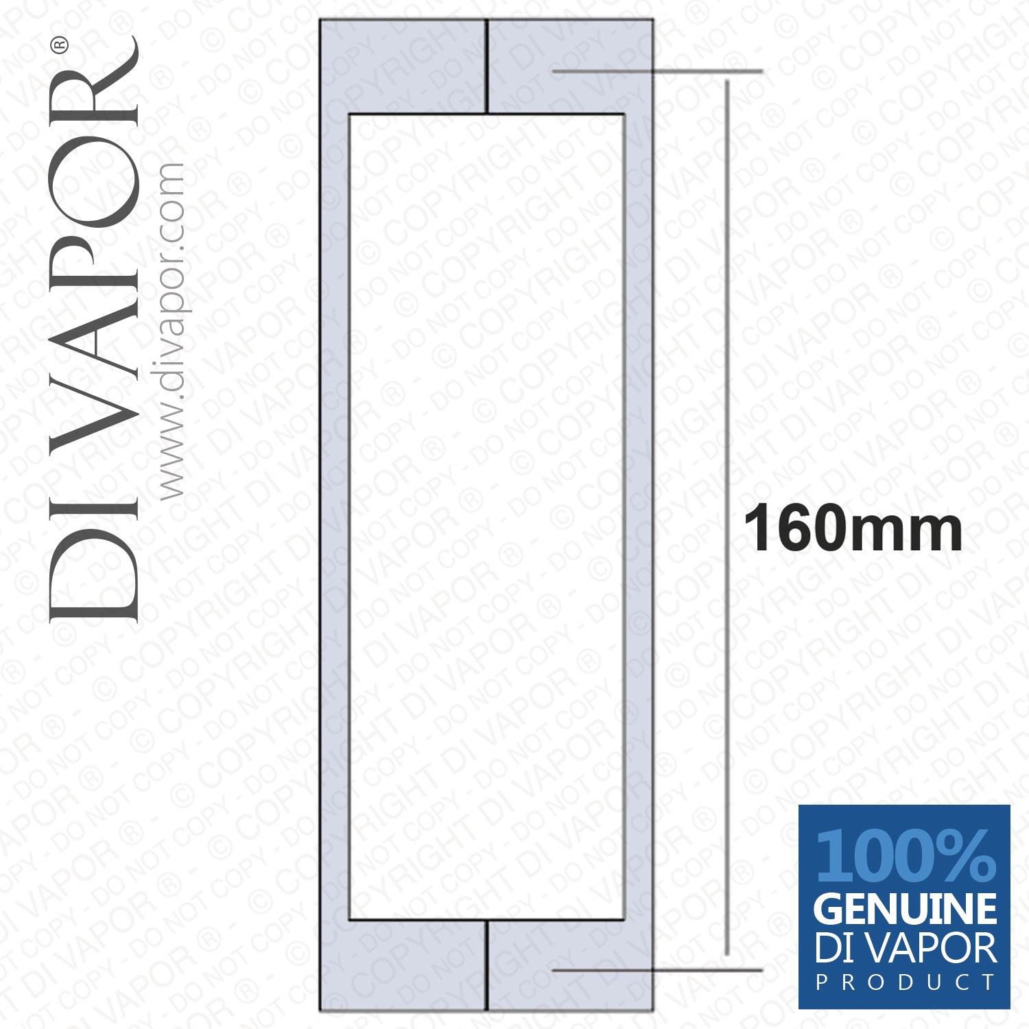 R Di Vapor 16cm Hole to Hole 160mm Solid Stainless Steel Shower Door Handle 