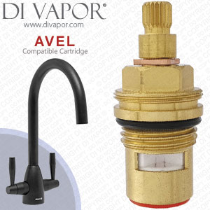 CAPLE Avel Dual Control Hot Kitchen Tap Cartridge - AVE2/BK, AVE4/BN, AVE4/CH Compatible Spare - HC/AVE2