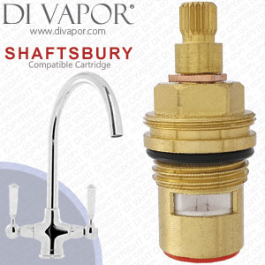 CAPLE Shaftsbury Traditional Dual Control Hot Kitchen Tap Cartridge - CRU5/CH Compatible Spare - HC/CRU5/CH