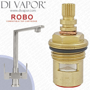 CAPLE Robo Dual Control Hot Kitchen Tap Cartridge - ROB3/SS Compatible Spare - HC/ROB3/SS