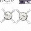 Bristan HD038FBCPB BIRMINGHAM 1901 Tap Handles (Hot and Cold)