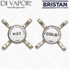 Bristan HD038FBPVB Handles Pair (Hot & Cold) for N 1/2 Gold