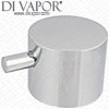 Round Flow Control Handle for Mode Hardy Concealed Twin and Triple Shower Valves