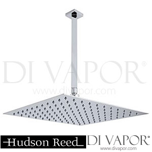 Hudson Reed HEAD45-ARM17 400mm Square Fixed Head & Ceiling Arm Shower Spare Parts