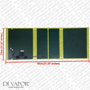 80cm x 39cm Infrared Sauna Carbon Fibre Heater Wall Heating Panel | 220 / 240 V