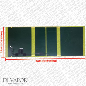 80cm x 39cm Infrared Sauna Carbon Fibre Heater Wall Heating Panel | 220 / 240 V