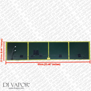 85cm x 21.5cm Carbon Fibre Infrared Sauna Heater Plit into Four Heating Sections | 220 / 240 V