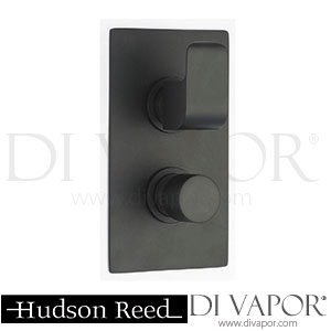 Hudson Reed Hero Black Twin Thermostatic Valve With Ceiling Mounted Fixed Shower Head Spare Parts