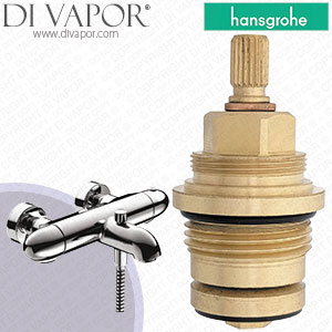 Hansgrohe 13354000 Ecomax Bath Shower Mixer Shut Off Unit with Spindle DN20 (3/4) Cartridge - HG-1028