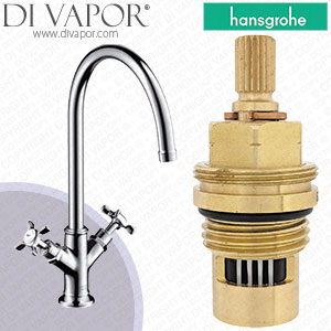 Hansgrohe Axor 16802000 Montreux Kitchen Mixer Anti-Clockwise Turn to Open Compatible Kitchen Tap Cartridge - HG-1131
