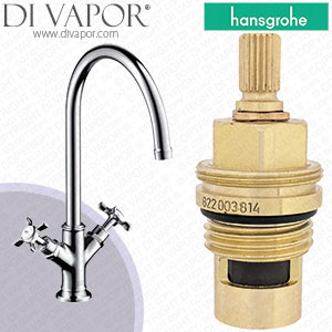 Hansgrohe Axor Montreux 2-Handle Kitchen Mixer DN15 16802820 Clockwise Turn to Open Compatible Kitchen Tap Cartridge - HG-1142