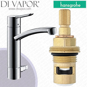 Hansgrohe Focus S Chrome Kitchen Mixer with Device Shut-Off Valve 31783000 Tap Compatible Cartridge - HG-1162