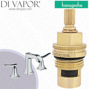 Hansgrohe MyCube 2 Handle Chrome Kitchen Mixer 13818000 Clockwise Turn to Open 1/4 Turn Compatible Tap Cartridge - HG-1201