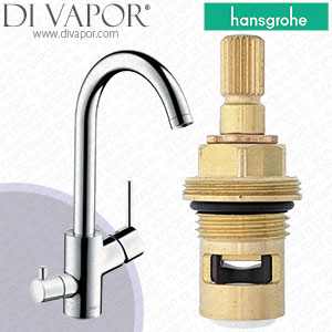 Hansgrohe Talis S Chrome Kitchen Mixer w/ Shut-Off Valve 14875750 - 03/10 to 02/11 - Compatible Cartridge - HG-1222