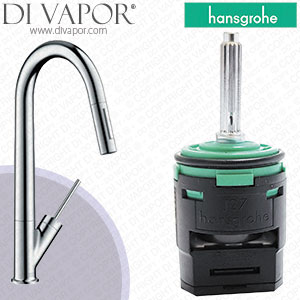 Hansgrohe Axor Starck Single Kitchen Lever with Pull Out Spray 10821000 Tap Cartridge - HG-1290