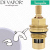 Hansgrohe Axor Allegroh Satin Chrome Three Hole Basin Mixer 36135880 Anti-Clockwise Turn to Open 1/4 Turn Compatible Tap Cartridge - HG-1312