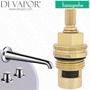Hansgrohe Axor Bouroullec Chrome 2-Handle Basin Mixer 19140000 Clockwise Turn to Open 1/4 Turn Compatible Tap Cartridge - HG-1331