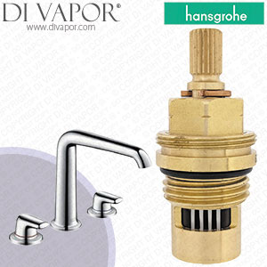 Hansgrohe Axor Bouroullec Chrome Basin Mixer 19122000 Anti-Clockwise Turn to Open 1/4 Turn Compatible Tap Cartridge - HG-1422
