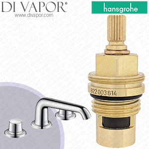 Hansgrohe Axor Bouroullec Chrome Basin Mixer 90 19148000 Clockwise Turn to Open 1/4 Turn Compatible Tap Cartridge - HG-1451