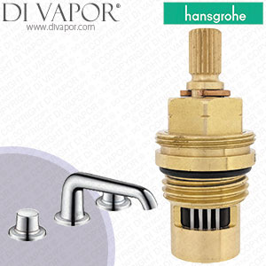 Hansgrohe Axor Bouroullec Chrome Basin Mixer 90 19148000 Anti-Clockwise Turn to Open 1/4 Turn Compatible Tap Cartridge - HG-1452