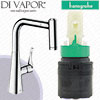 Hansgrohe Metris 220 Stainless Steel Single Lever Kitchen Mixer 14834800 Tap Cartridge - HG-1470