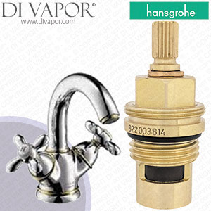 Hansgrohe Axor Carlton Aranja/Gold Optic Basin Mixer 17035680 Clockwise Turn to Open 1/4 Turn Compatible Tap Cartridge - HG-1481