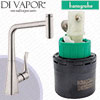 Hansgrohe Metris 320 Select Stainless Steel Optic Kitchen Mixer 14884801 Cartridge - HG-1500