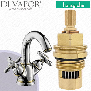 Hansgrohe Axor Carlton Aranja/Gold Optic Basin Mixer 17030680 Anti-Clockwise Turn to Open 1/4 Turn Compatible Tap Cartridge - HG-1502