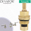 Hansgrohe Axor Carlton Chrome 3-Hole Basin Mixer 17125000 Clockwise Turn to Open 1/4 Turn Compatible Tap Cartridge - HG-1521
