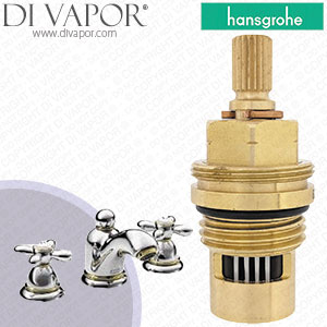 Hansgrohe Axor Carlton Chrome Basin Mixer 17123000 Anti-Clockwise Turn to Open 1/4 Turn Compatible Tap Cartridge - HG-1572