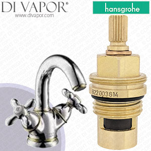 Hansgrohe Axor Carlton Chrome Basin Mixer 17035000 Clockwise Turn to Open 1/4 Turn Compatible Tap Cartridge - HG-1581