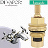 Hansgrohe Axor Carlton Chrome/Gold Optic Basin Mixer 17032090 Clockwise Turn to Open 1/4 Turn Compatible Tap Cartridge - HG-1641