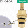 Hansgrohe Axor Carlton Chrome/Gold Optic Basin Mixer 17125090 Clockwise Turn to Open 1/4 Turn Compatible Tap Cartridge - HG-1661
