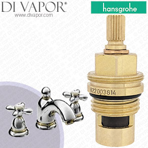Hansgrohe Axor Carlton Fine Brass Basin Mixer 17133840 Clockwise Turn to Open 1/4 Turn Compatible Tap Cartridge - HG-1771
