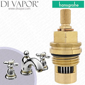 Hansgrohe Axor Carlton Fine Brass Basin Mixer 17133840 Anti-Clockwise Turn to Open 1/4 Turn Compatible Tap Cartridge - HG-1772