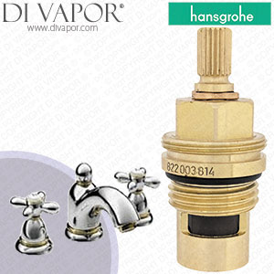 Hansgrohe Axor Carlton Satinox Basin Mixer 17133810 Clockwise Turn to Open 1/4 Turn Compatible Cartridge - HG-1891