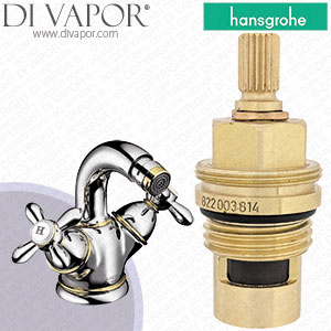 Hansgrohe Axor Charlton Chrome Bidet Mixer 17230000 Clockwise Turn to Open Compatible Shut Off Unit - HG-1951
