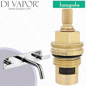 Hansgrohe Axor Citterio M Chrome Basin Mixer w/ 166mm Spout 34314000 Compatible Left Closing Cartridge - HG-2041