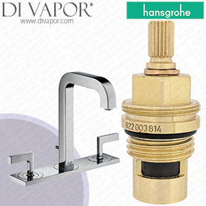 Hansgrohe Axor Citterio Chrome 170 Basin Mixer 39136000 Clockwise Turn to Open Compatible Left Closing Cartridge - HG-2071