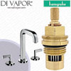Hansgrohe Axor Citterio Chrome 170 Basin Mixer with 140mm Spout 39135000 Anti-Clockwise Turn to Open 1/4 Turn Compatible Cartridge - HG-2082