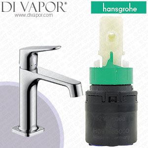 Hansgrohe Axor Citterio M Chrome Basin Mixer with Copper Pipes 34014000 Tap Cartridge - HG-2110